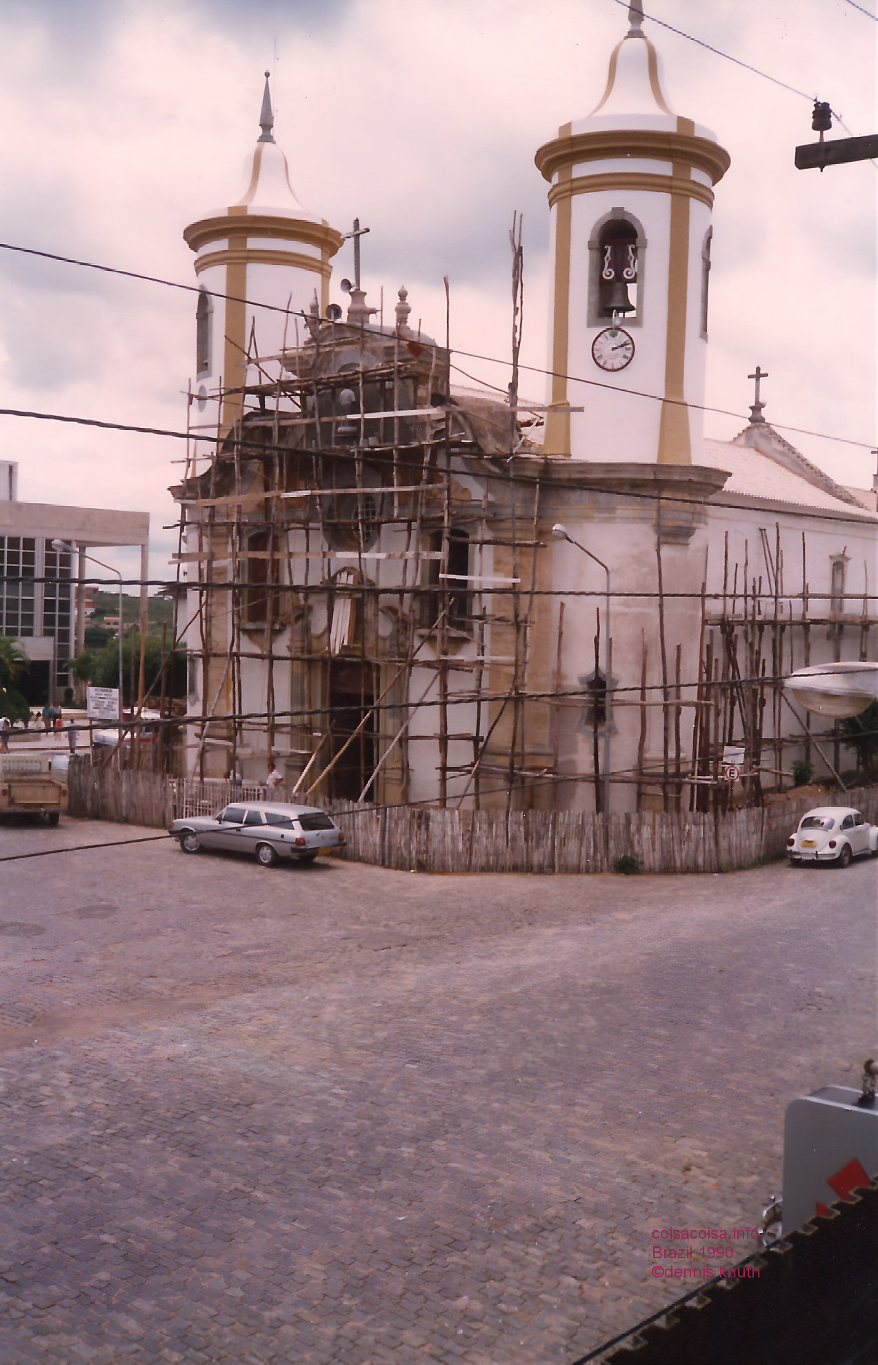 The church off the square in Oliveira