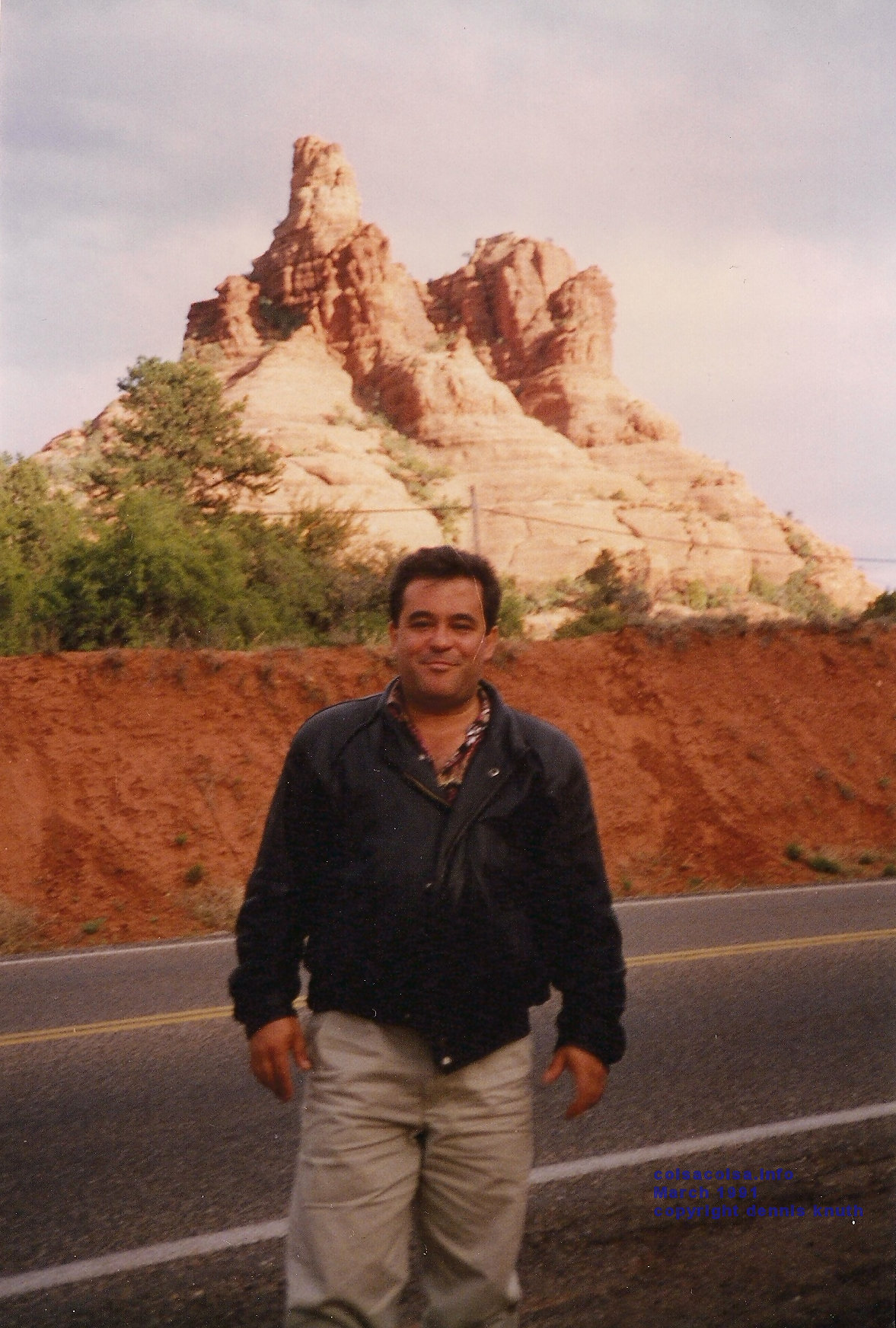 Helton at a Sedona rock spire