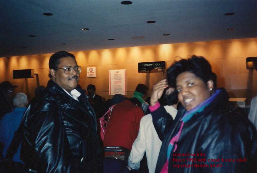 Chester Cavil and Ruby at JFK airport