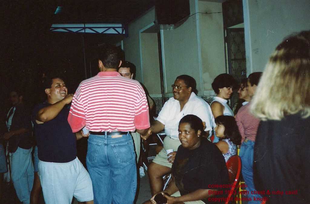 Chester and Ruby at a sidewalk bar