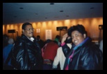 Chester Cavil at the JFK check in counter