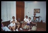 Relaxing in Vicentina's upper floor family room