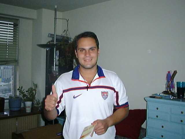 Pablo from brasil at Helton's apartment