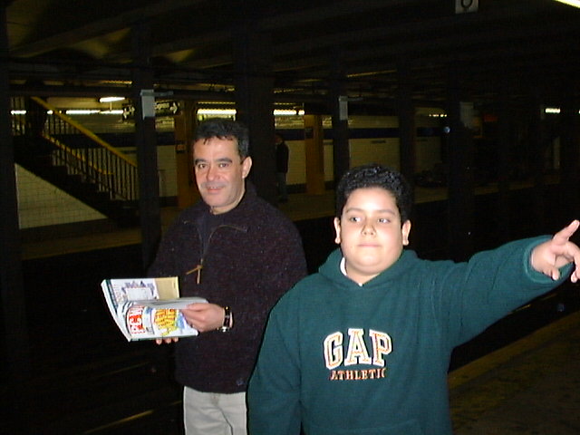 Helton and Raphael in the Subway