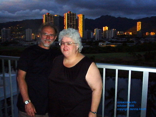 Erv and Gloria in Hawaii sunset