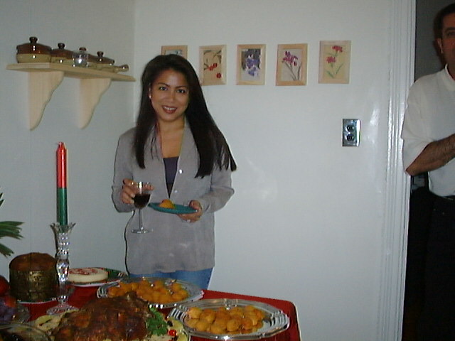 Priscilla at the Xmas Table