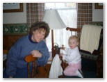 Peggy and Abbey in April 2000 Augusta Wisconsin
