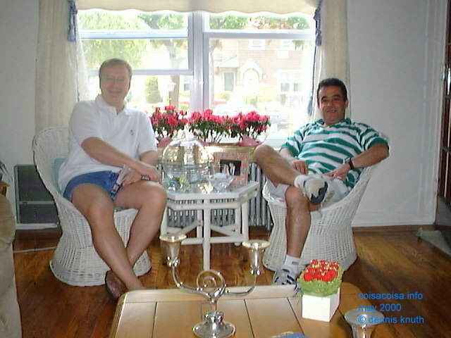 Helton and Dennis in May, 2000 at Rose's