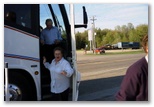 Algene gets off the bus