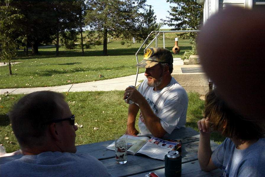 Gary drinks a beer