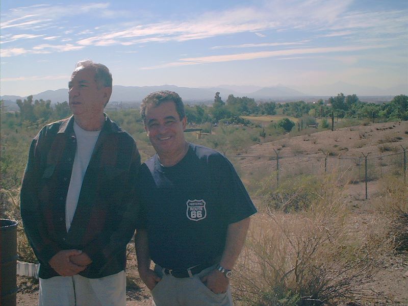 Helton and Mucio in Desert Fog