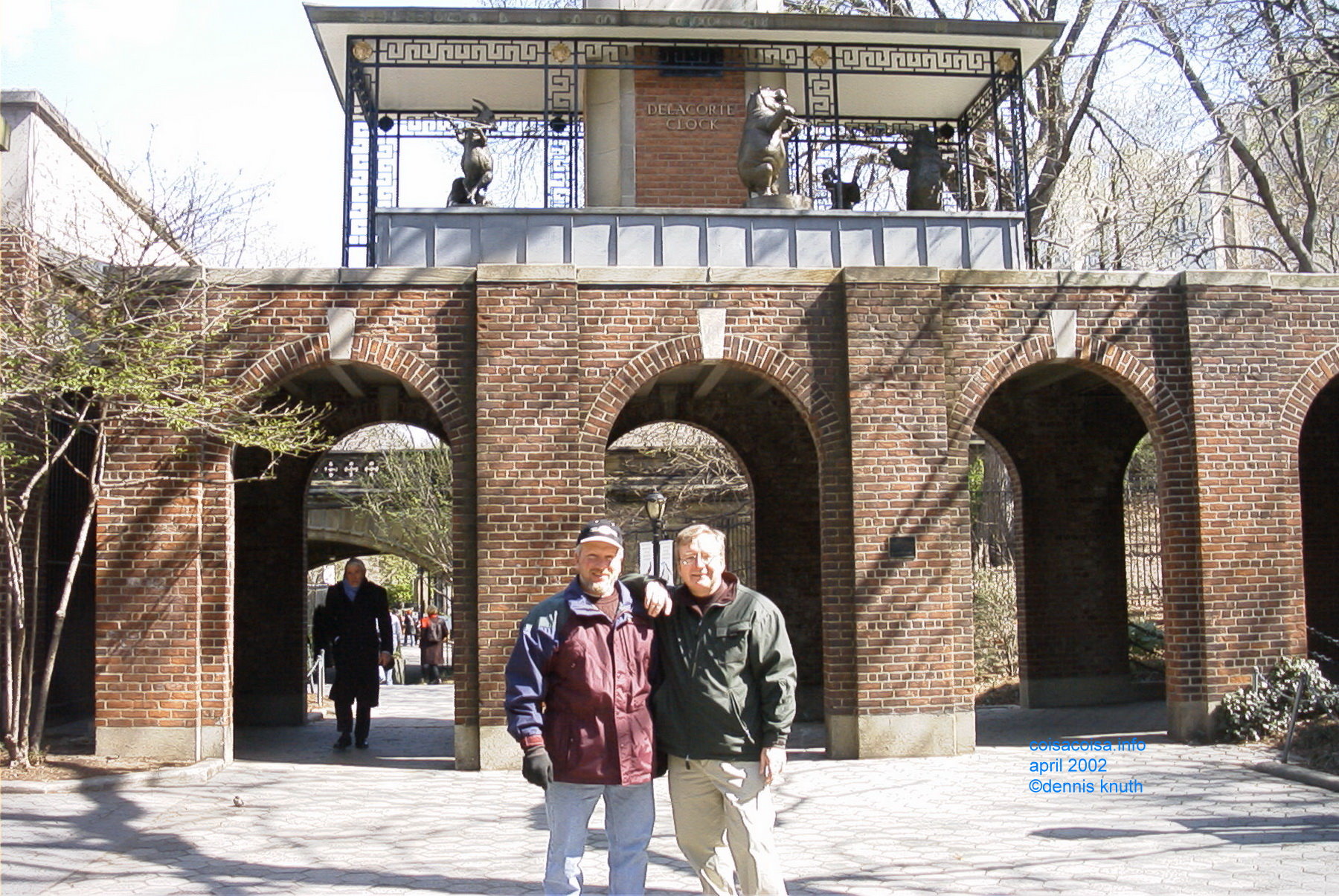 Ding Dongs Dennis and Gary at the Delecorte Clock