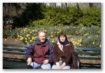 Central Park Sherri and Gary and flowers