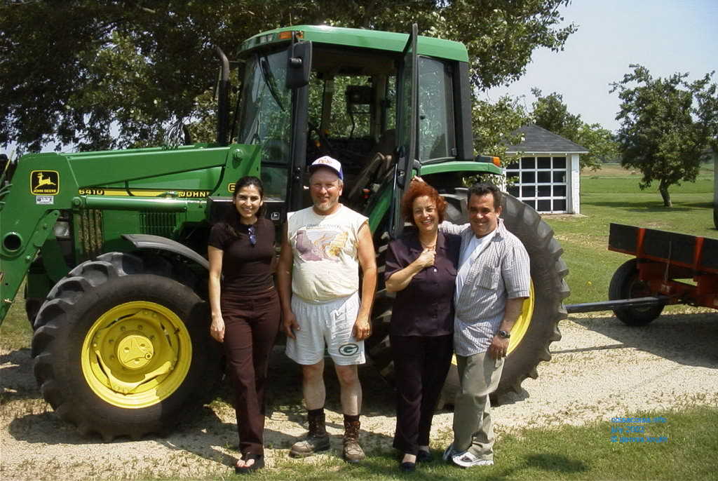 Gary with his pride and joy and Silesia, Janine and Helton