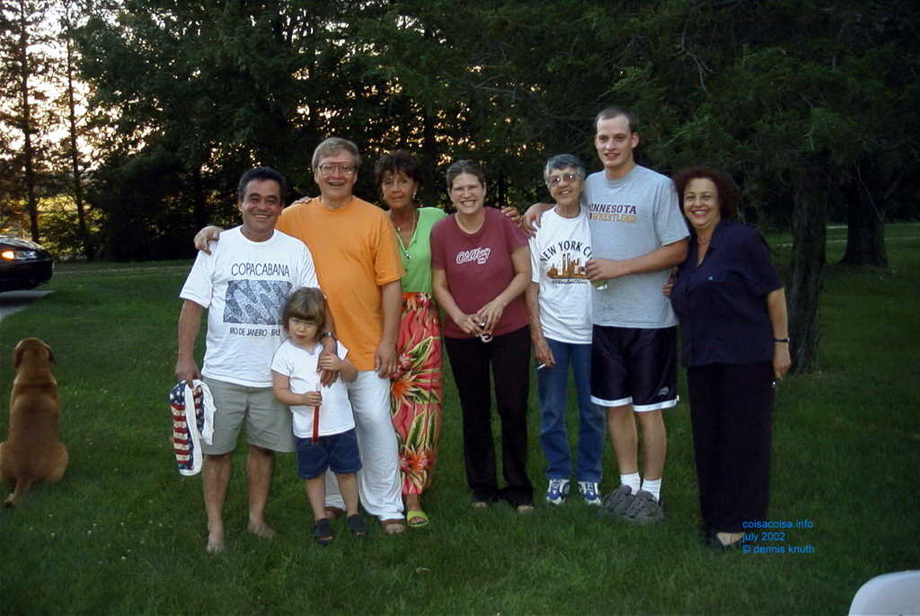 The Whole Family on the Lawn