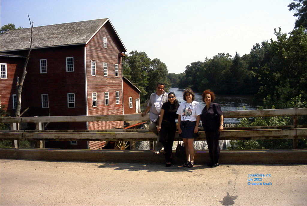 Janine, Silesia, Helton and Sherri on the Dells Pond