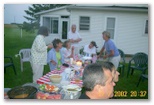 Picnic table chat