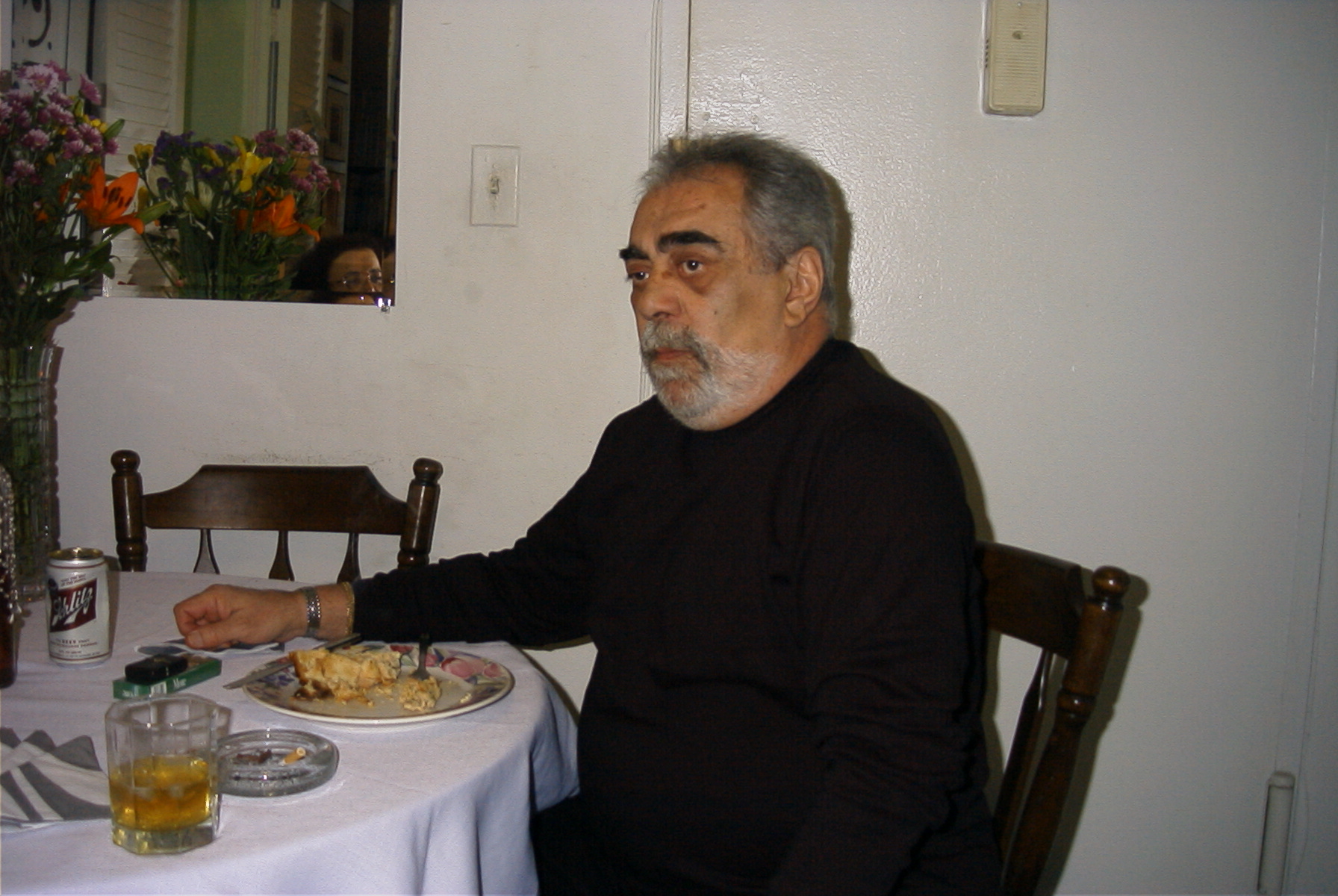 Rene at the table
