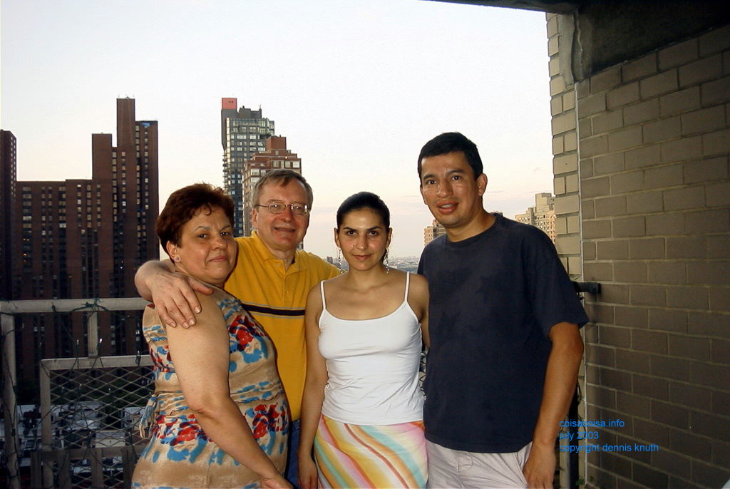Edna, Dennis, Silesia, Guillermo at the BBQ