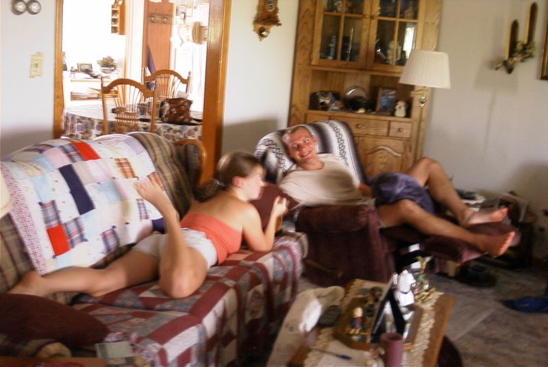 Justin and Julia in the old farmhouse