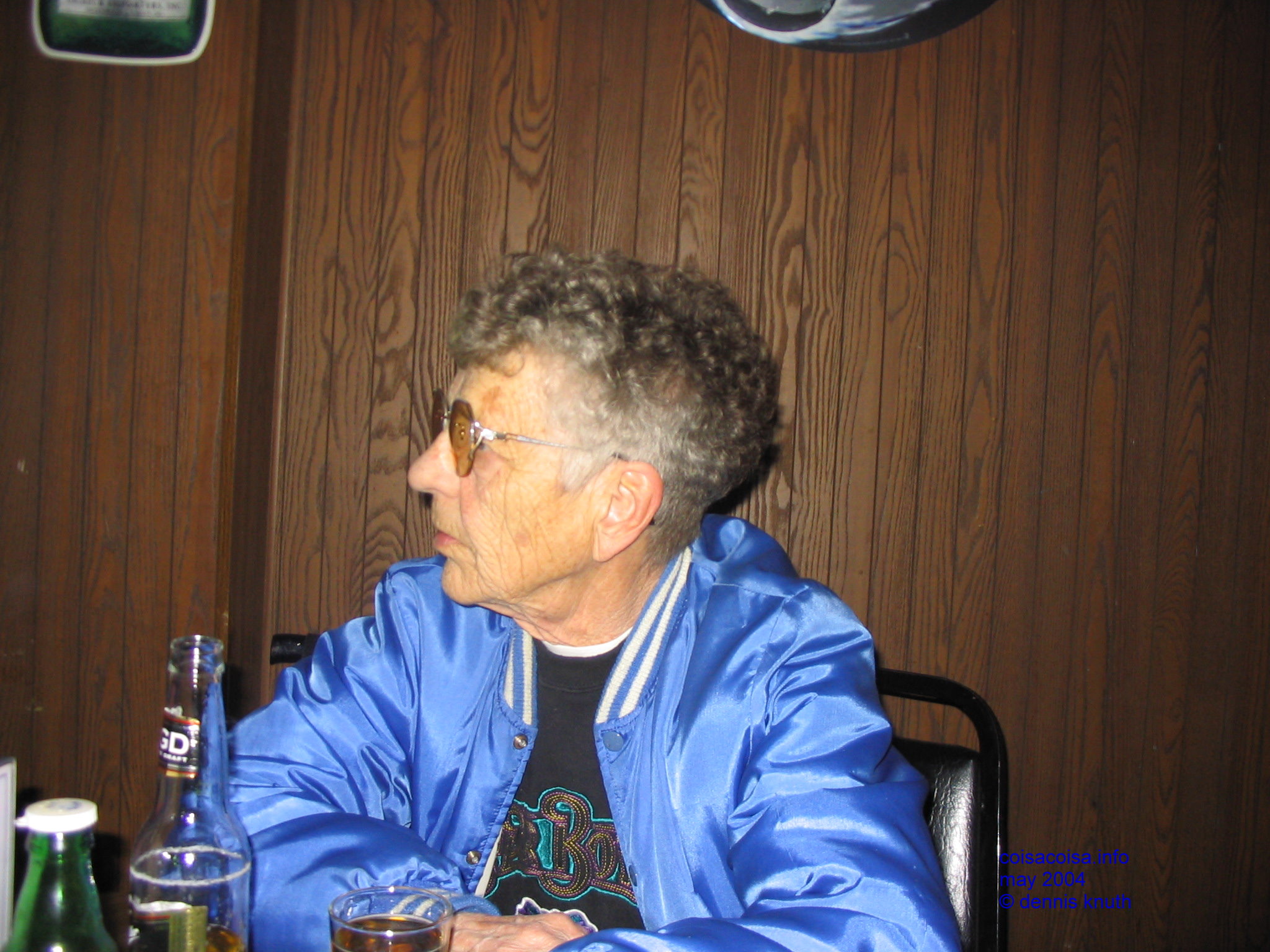 Emogene at the Rehearsal Party.  Gimme another beer