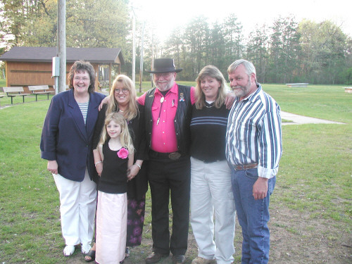 The Moores and grand neice at the reception