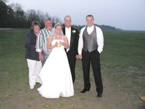 Uncle Pat and Nate with Justin and Kelly