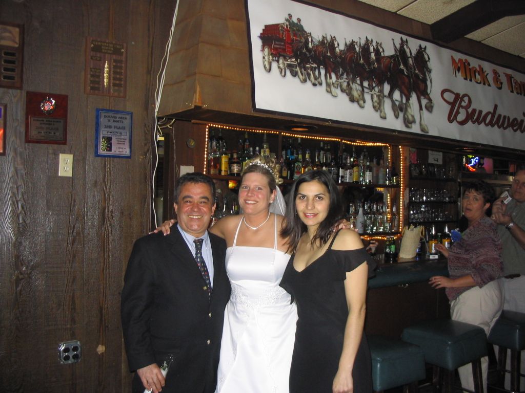 Helton Kelly, the bride, Silesia at Mick's Bar