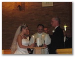 Praying at the candles