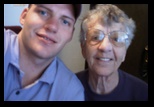 Grandma in a selfie with Justin