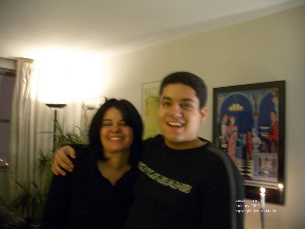 Raphael and Birthday Girl Helenice