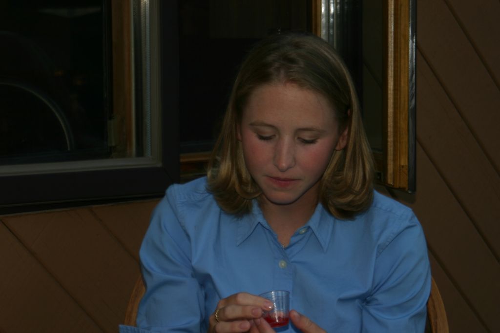 Empty shot glass
