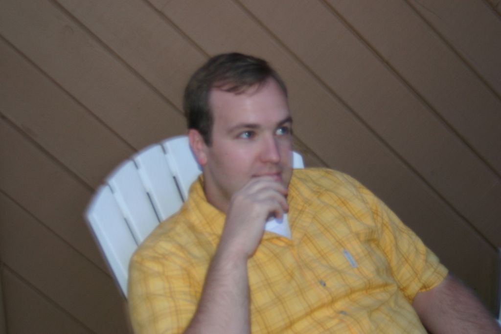 A pensive guest