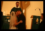 Bride and Groom Embrace