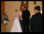 Lighting the candles at the Altar
