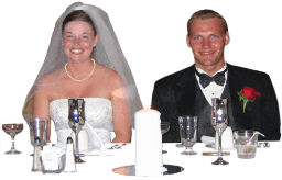 The Court at the Wedding Reception Table
