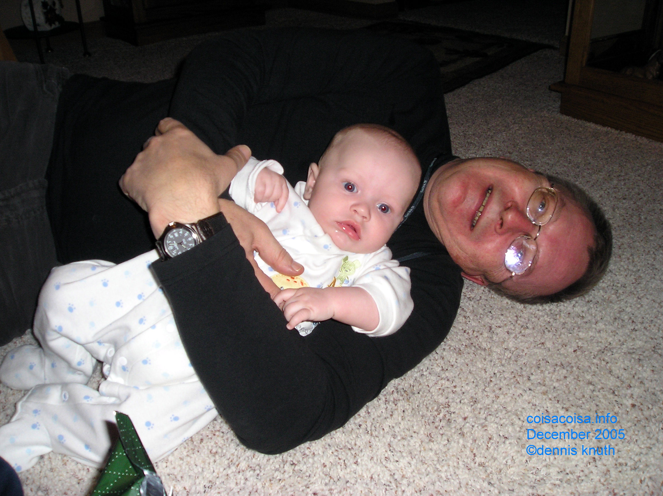 Uncle Dennis Knuth and Jared in Durand Wisconsin