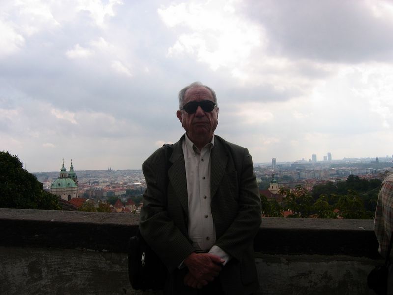 Mucio at a scenic looklout in the Czech Republic