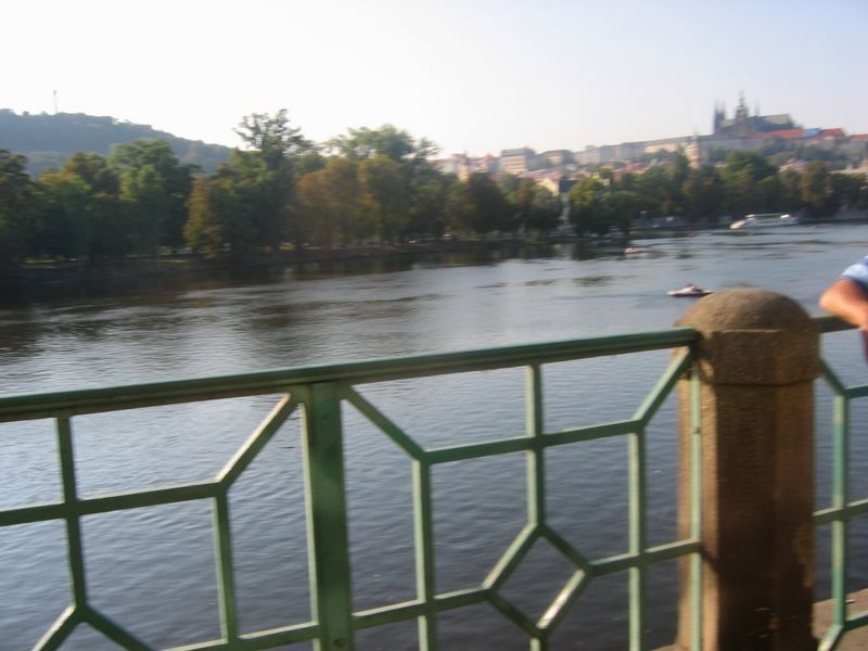 Ferry boat view in Prague