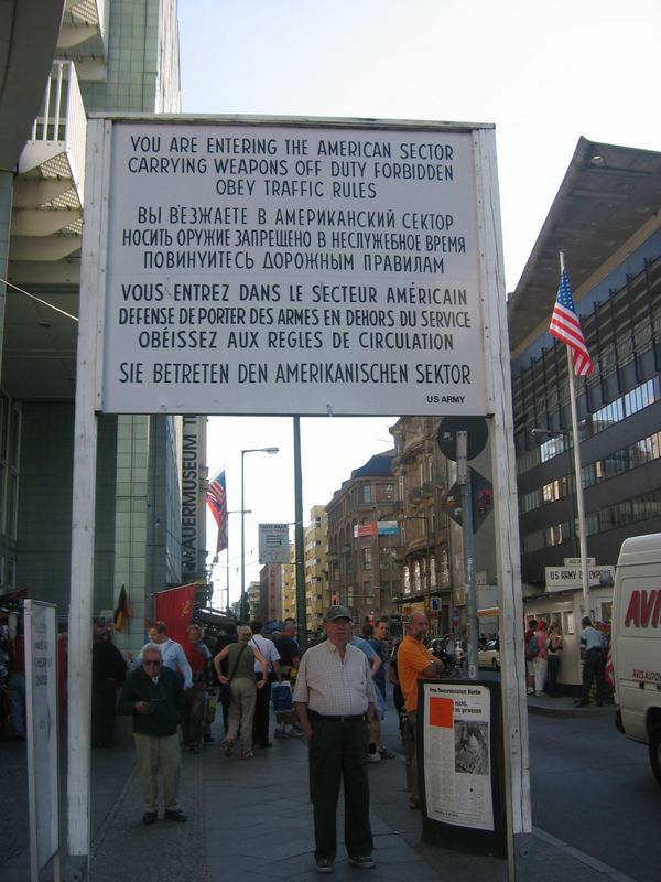 Musico at the Your Are Entering the American Sector