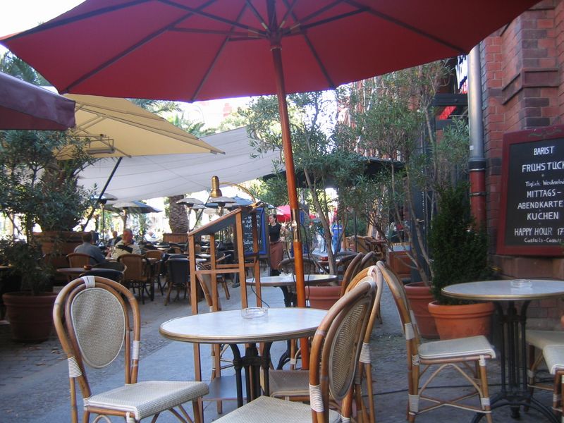 Sidewalk Cafe in Germany in 2006