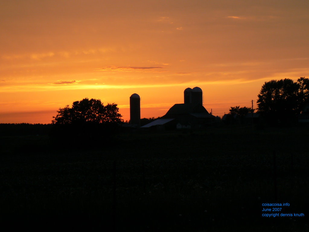 Cloud glow after sunset