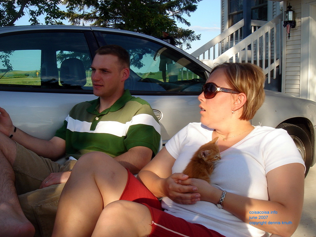 Kelli and Justin in the soon to be setting sunshine