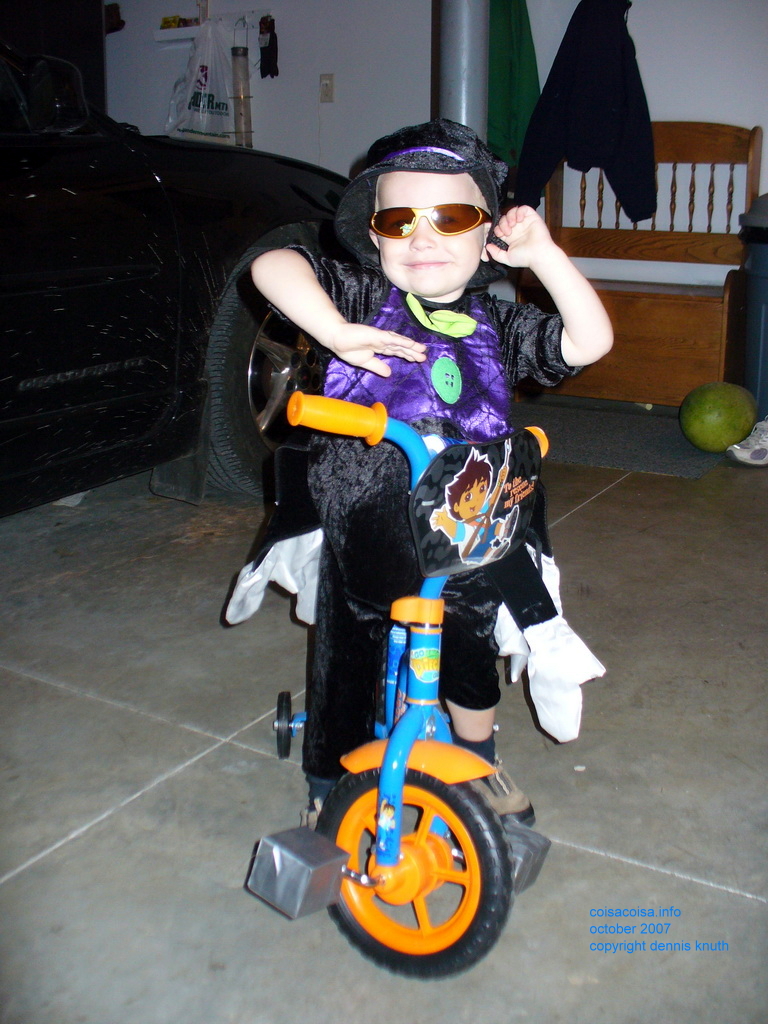 Kung fu Jared in his Halloween costume