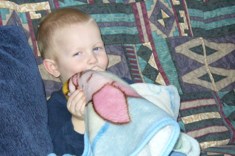 Jared With His Blanket