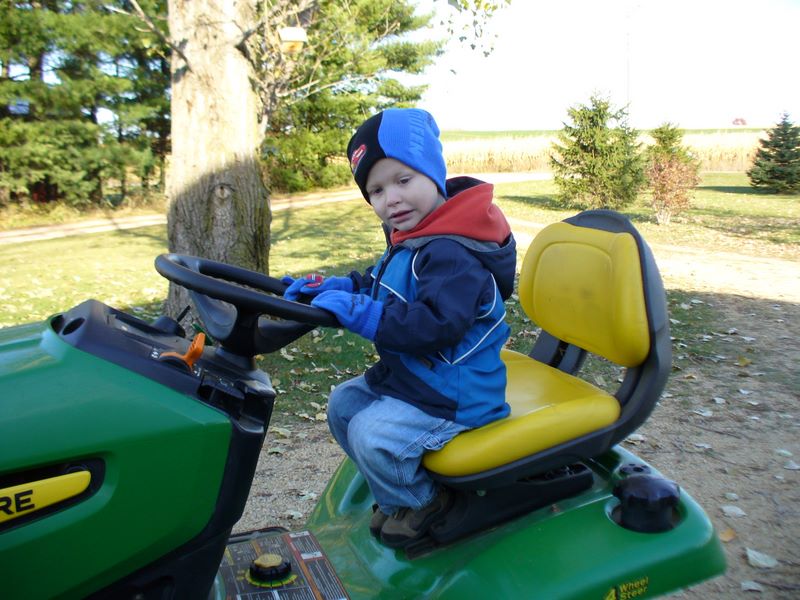 Jared Drives a John Deere