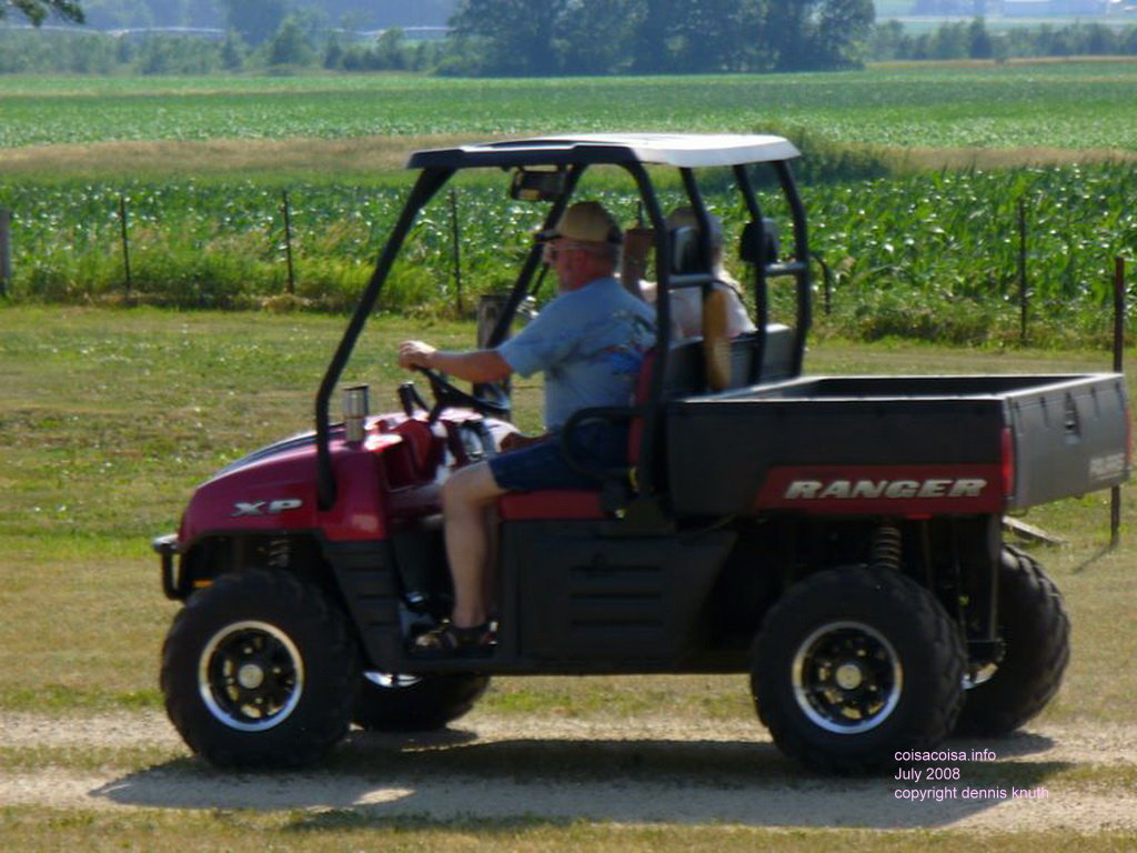 Riding the Ranger around the Farm