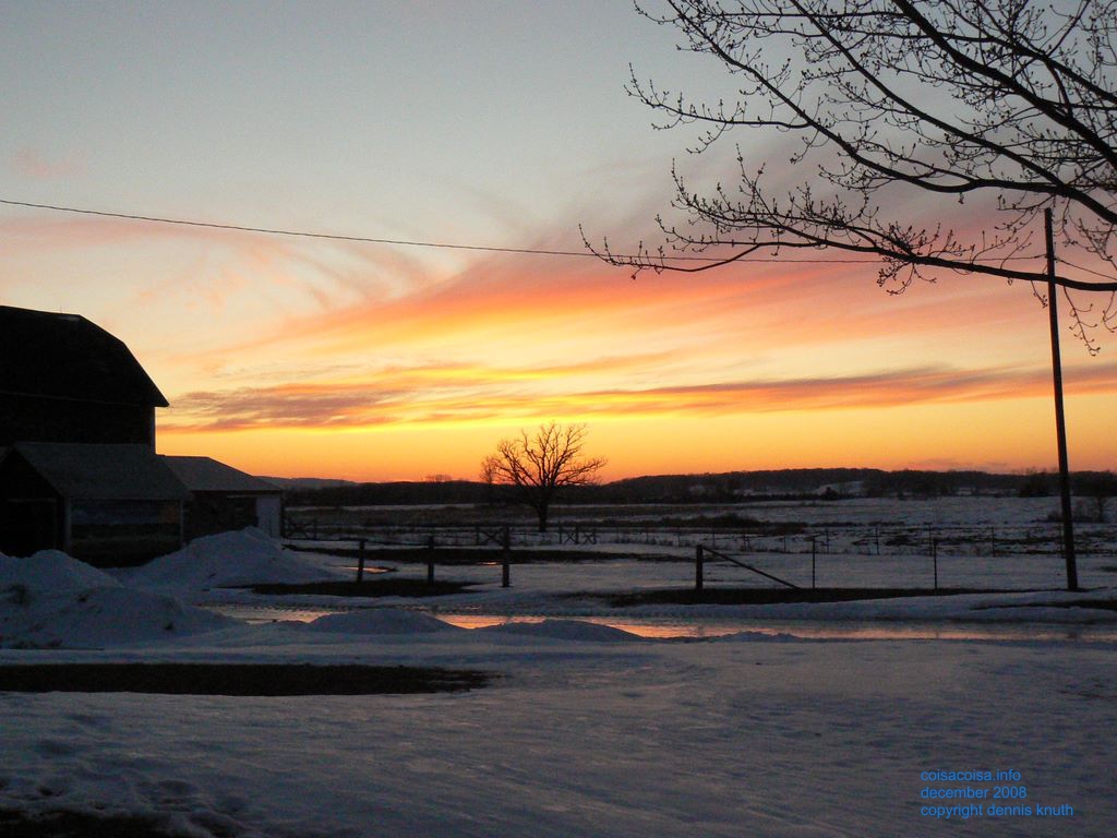Durand Winter Sunset December 28