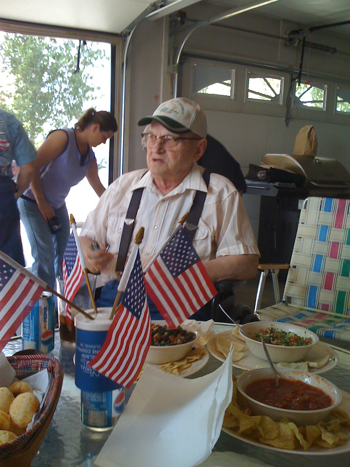 Dad at Sherri's Birthday Party for Jared