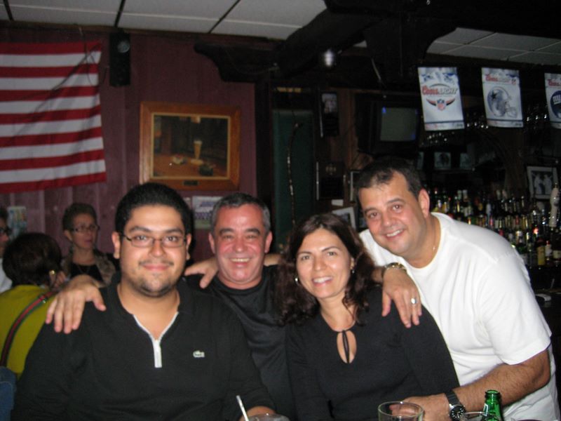 Cassidy's Bar owner and her Bartender with Helton and Raphael